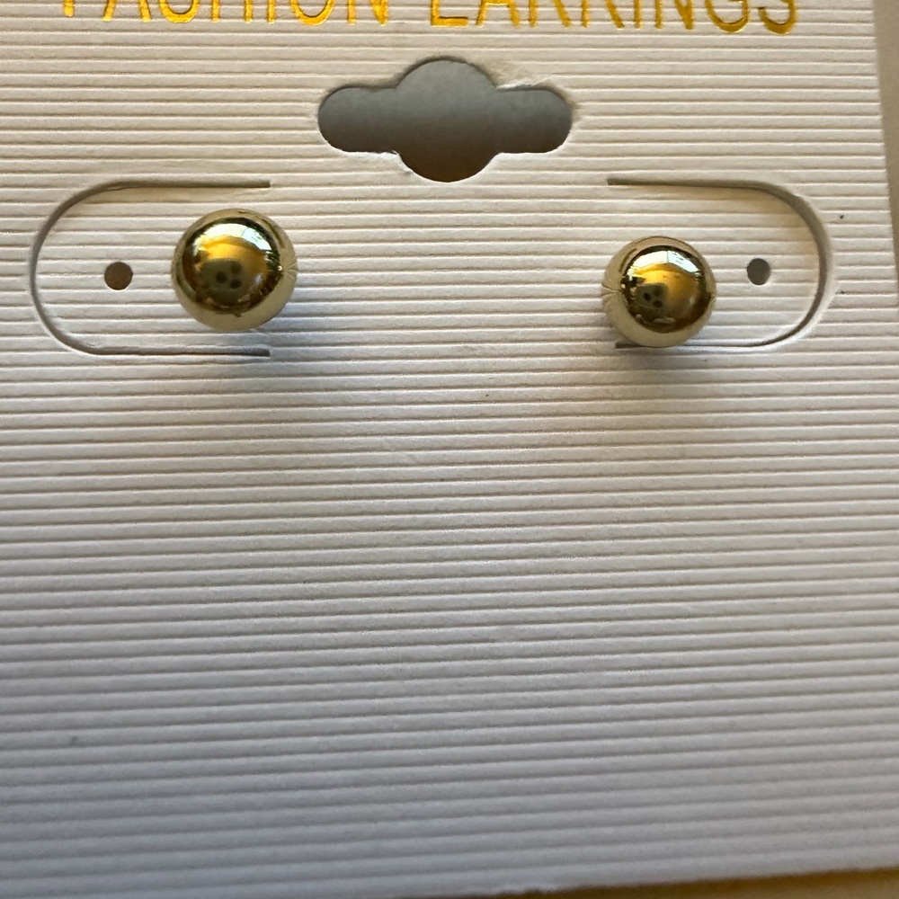 Gold Stud Earrings